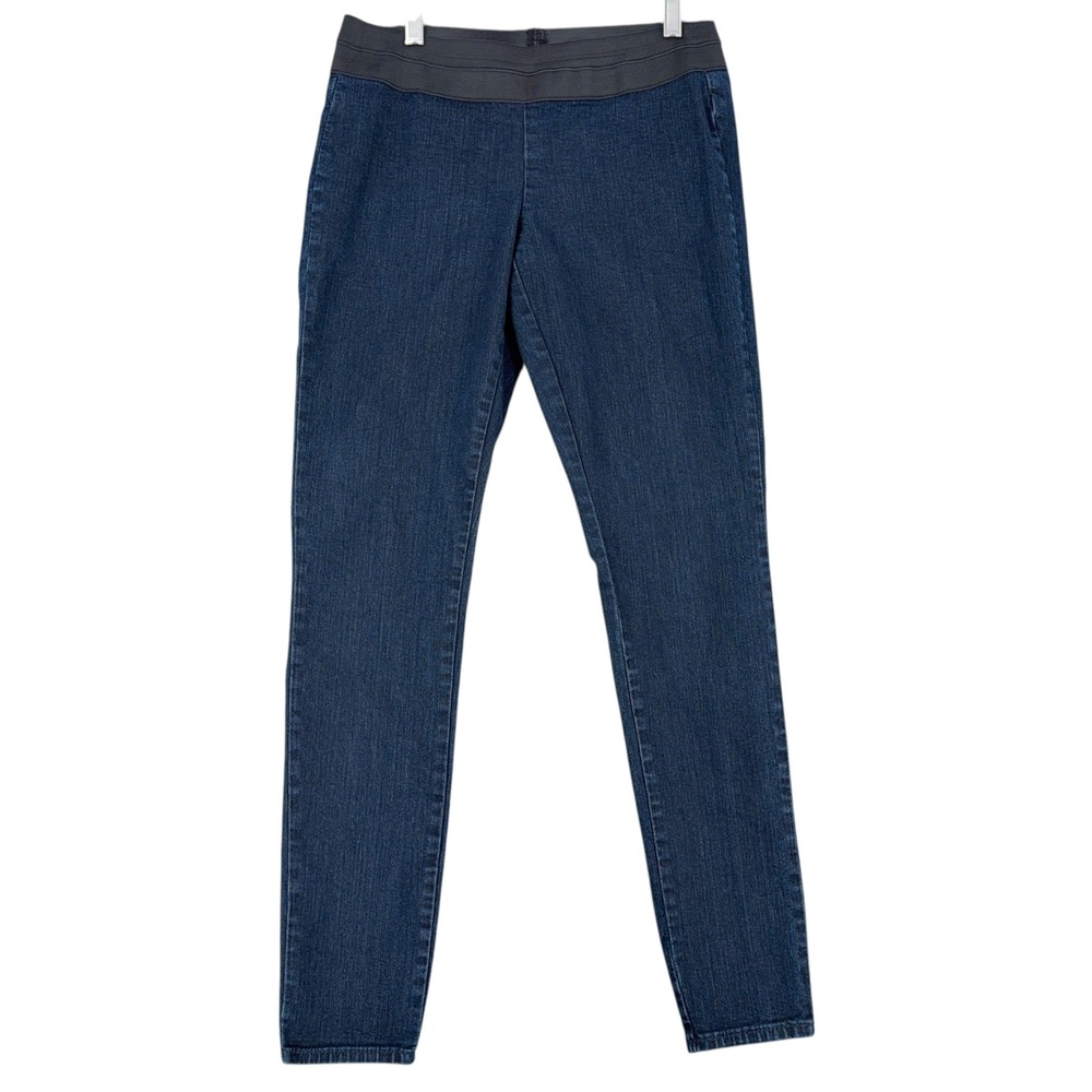 Seven7 Jeans Womens Size 28 Dark Wash Elastic Waist‎ Denim Pants